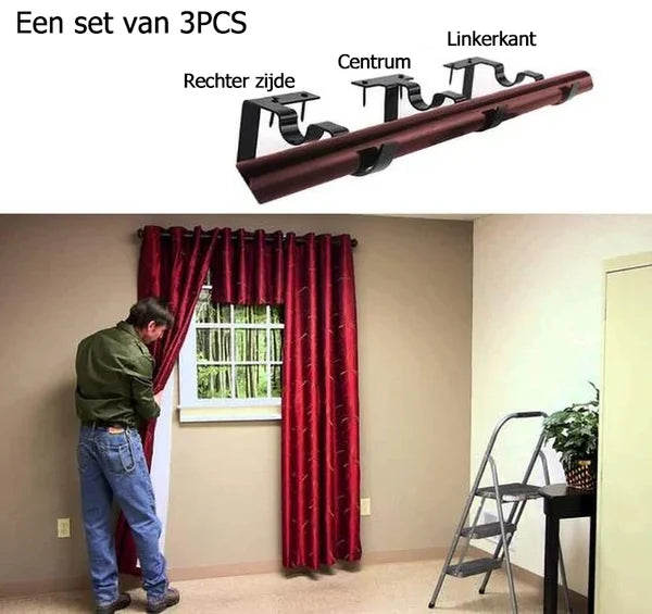 Curtain Plus™ Hang jou gordijnen op zonder enige schade!